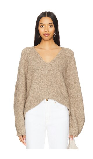 Jay Sweater in Heather Brown | Revolve Clothing (Global)