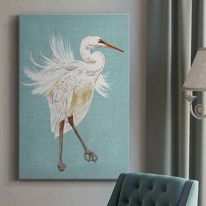Heron Plumage III On Canvas Print | Wayfair North America