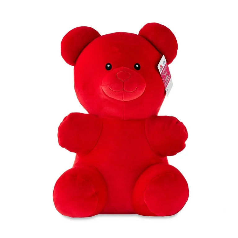 Valentine’s Day Red Gummy Bear Plush, Ages 3+, 16", by Way To Celebrate | Walmart (US)