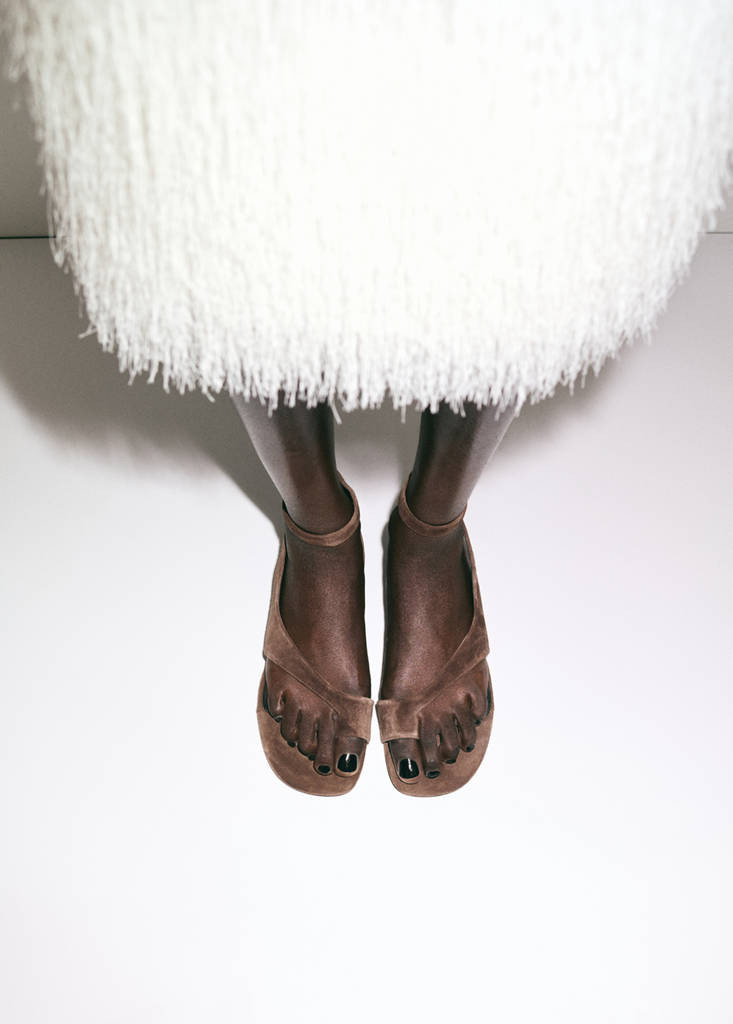 Leather straps sandals brown - Women - 6½ - MANGO | Mango (US/MX/AU)
