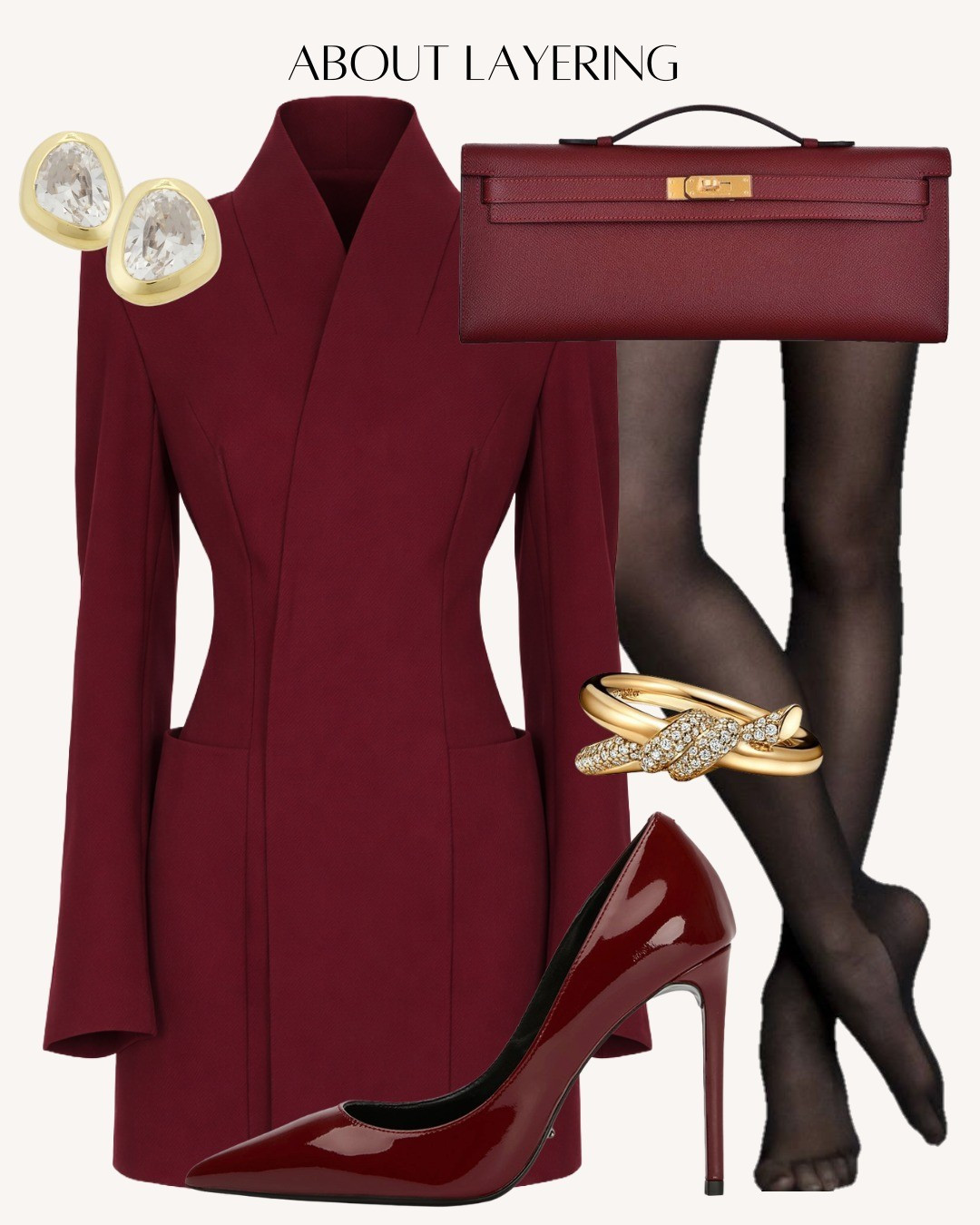 Bold, seductive, and unapologetically confident.Deep red paired with sleek black and gold accents — a look that defines powerful femininity. ❤️

#LTKootd #LTKgrwm #LTKWorkwear