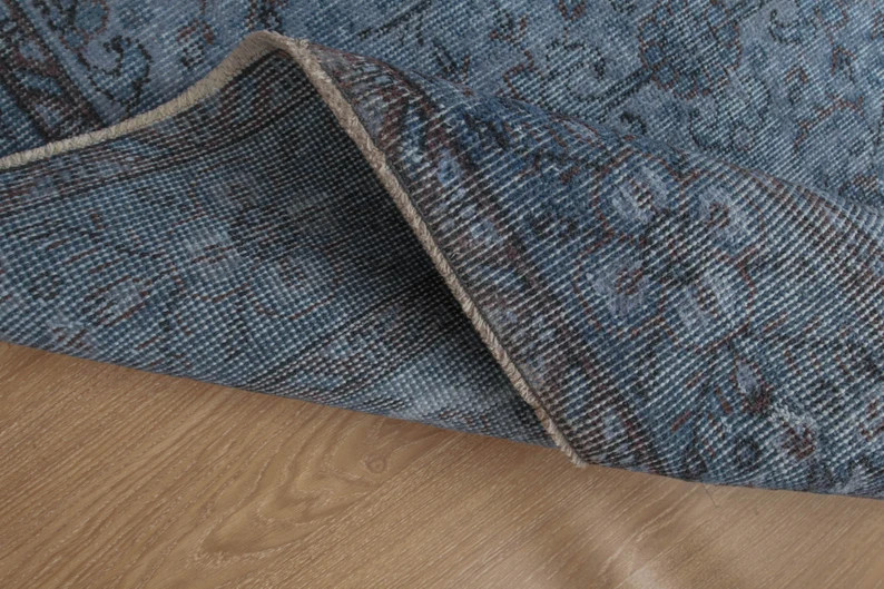 5x9 blue bedroom rug, tribal rug, kitchen rug, 5'3" X 8'11", Turkish living room rug, D57N4068 | Etsy (US)