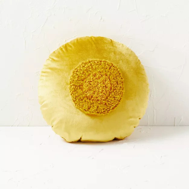 Tufted Center Velvet Round Throw Pillow - Opalhouse™ designed with Jungalow™ | Target