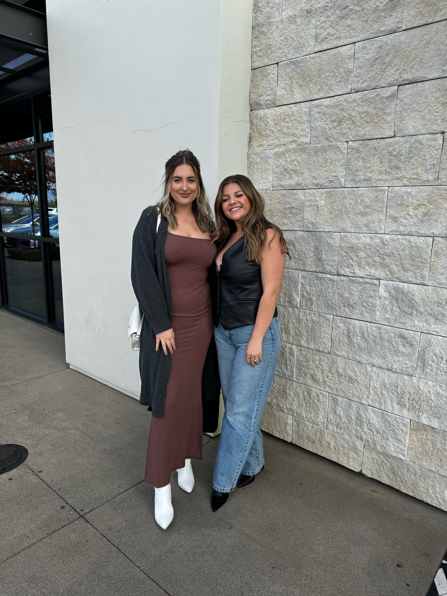 BRUNCH WITH THE GIRLS! Or a classic date night fit. This brown dress was EVERYTHING, form fitting but so flattering and comfortable. 

#LTKstyletip #LTKplussize #LTKmidsize