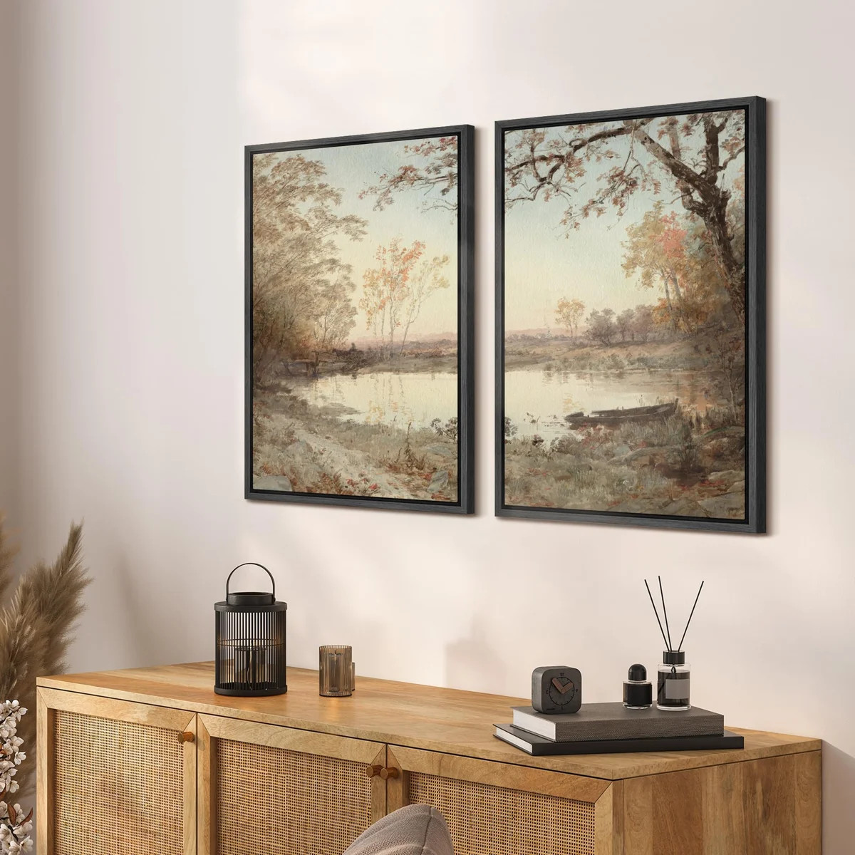Rustic Countryside " Autumn Whispers " 2 - Pieces (Set of 2) | Wayfair North America