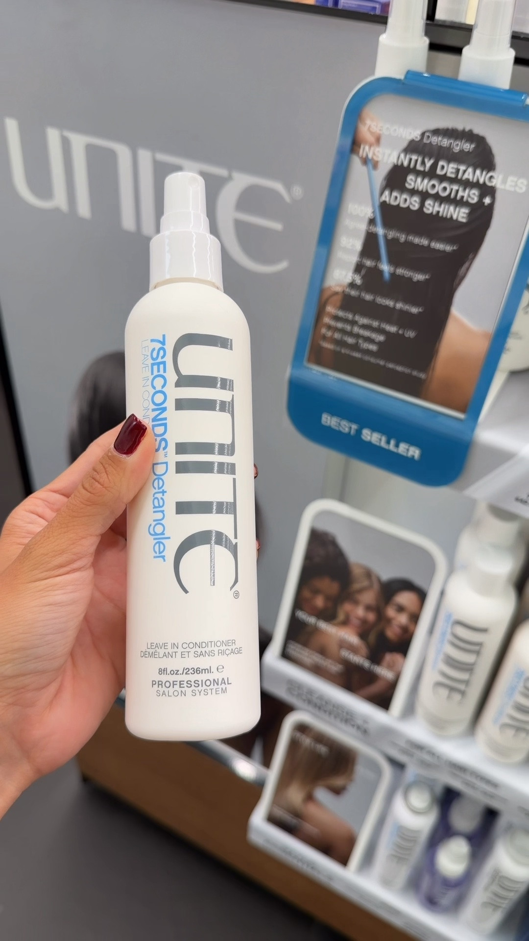 A little full-circle hair moment 🥹🤍 My hairstylist put me onto @unite_hair years ago, so seeing some of my longtime favorites officially on the shelves at @sephora is SO exciting.

These are the salon-quality products that have been staples in my routine for years — 7SECONDS Shampoo, 7SECONDS Masque, 7SECONDS Detangler + U Oil ✨ And now you can grab them on your next Sephora run!!

So excited for more of you to discover UNITE 🤍 #ad #UNITEHair #Sephora