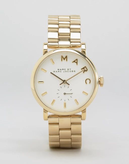 Marc Jacobs Baker Gold Watch MBM3243 | ASOS US