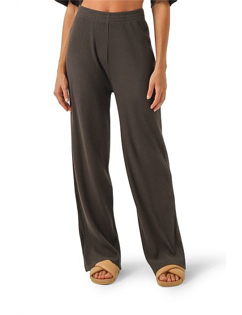 Nude Lucy Nude Lounge Ribbed Pants | David Jones | David Jones (Australia & New Zealand)