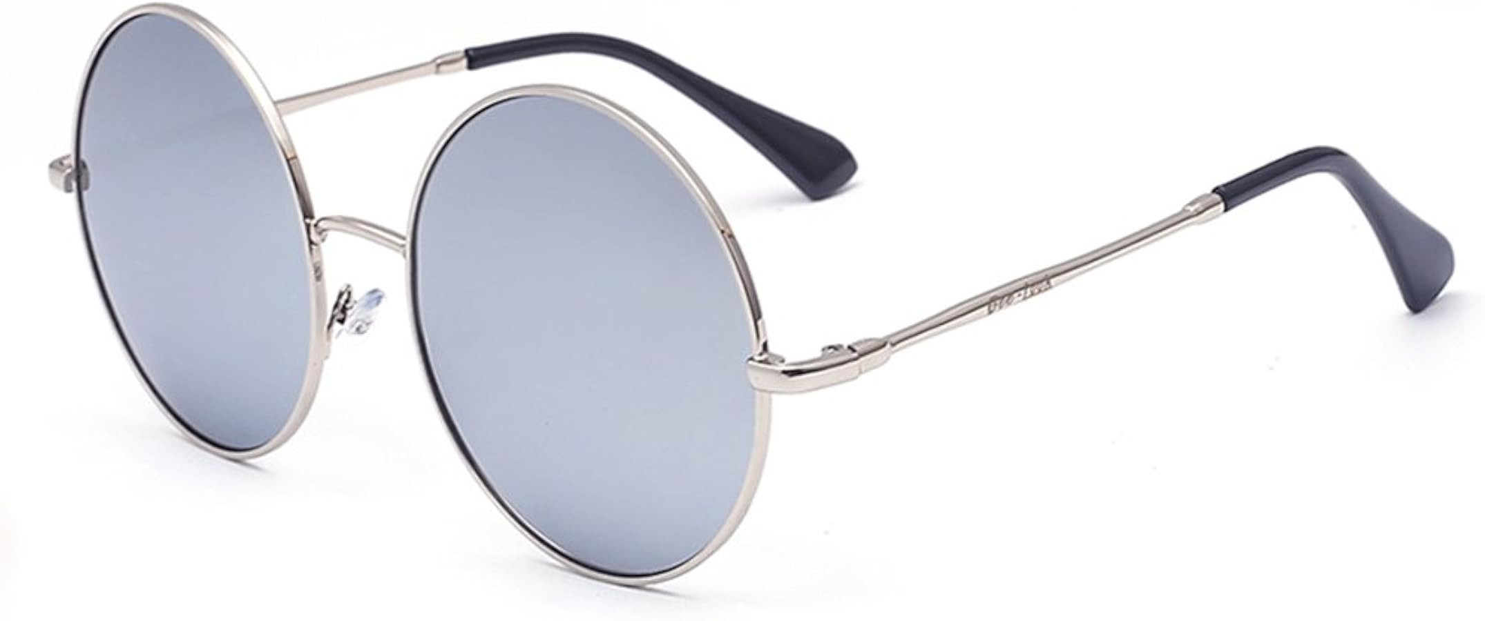 Round Sunglasses for Women Men Classic Oversized Circle Mirrored Hippie Hipster Polarized Sunglas... | Amazon (US)