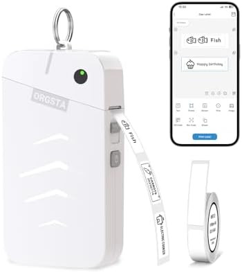 ORGSTA S001 Label Maker with Tape Bluetooth Portable Printer Thermal | 2000 mAh Mini Sticker Hand... | Amazon (UK)