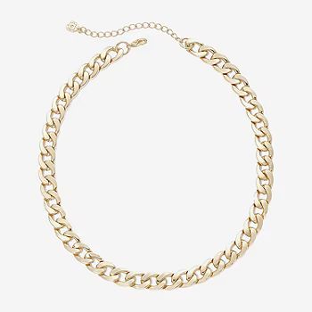 Monet® Gold-Tone Curb Link Collar Necklace | JCPenney