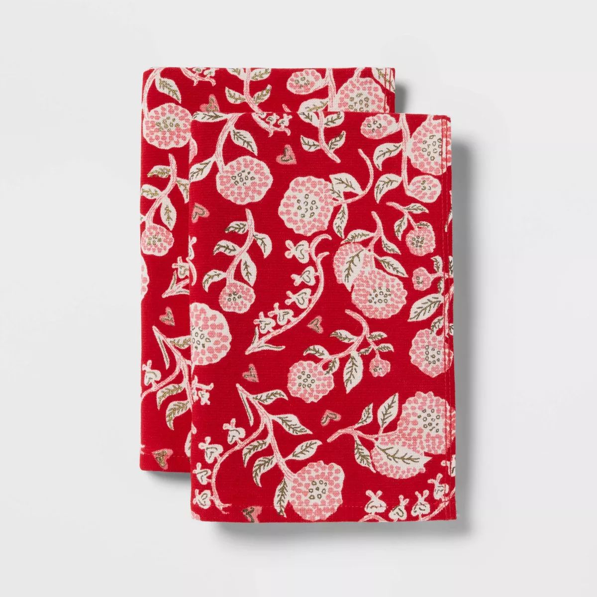 2pk Valentines Printed Hand Towels - Threshold™ | Target