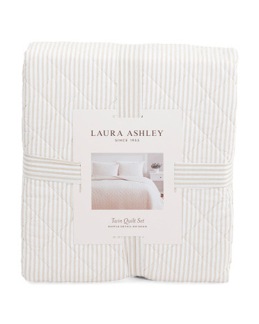 Oxford Stripe Quilt Set | Bed & Bath | Marshalls | Marshalls