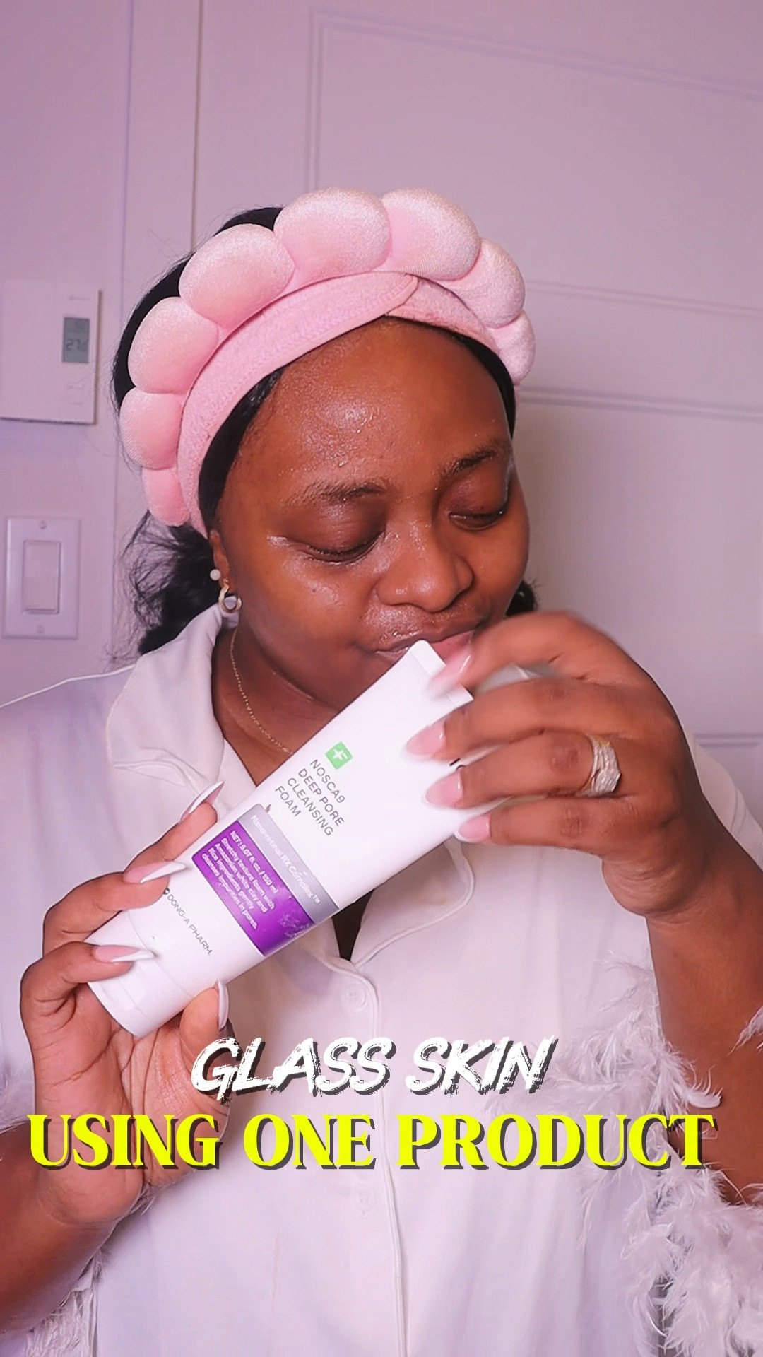 My skin feels so good after using this cleansing foam 🤍