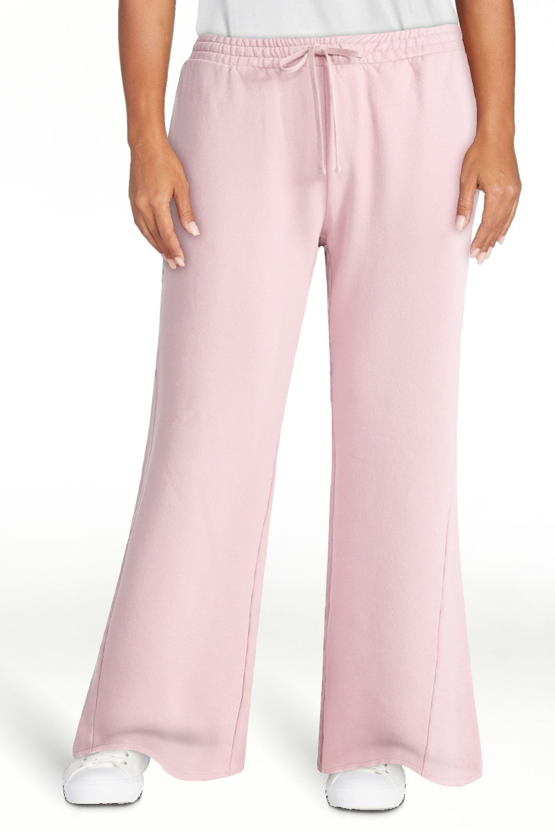 Scoop Women’s Mineral Washed Fleece Flare Leg Sweatpants, Sizes XS-XXL | Walmart (US)