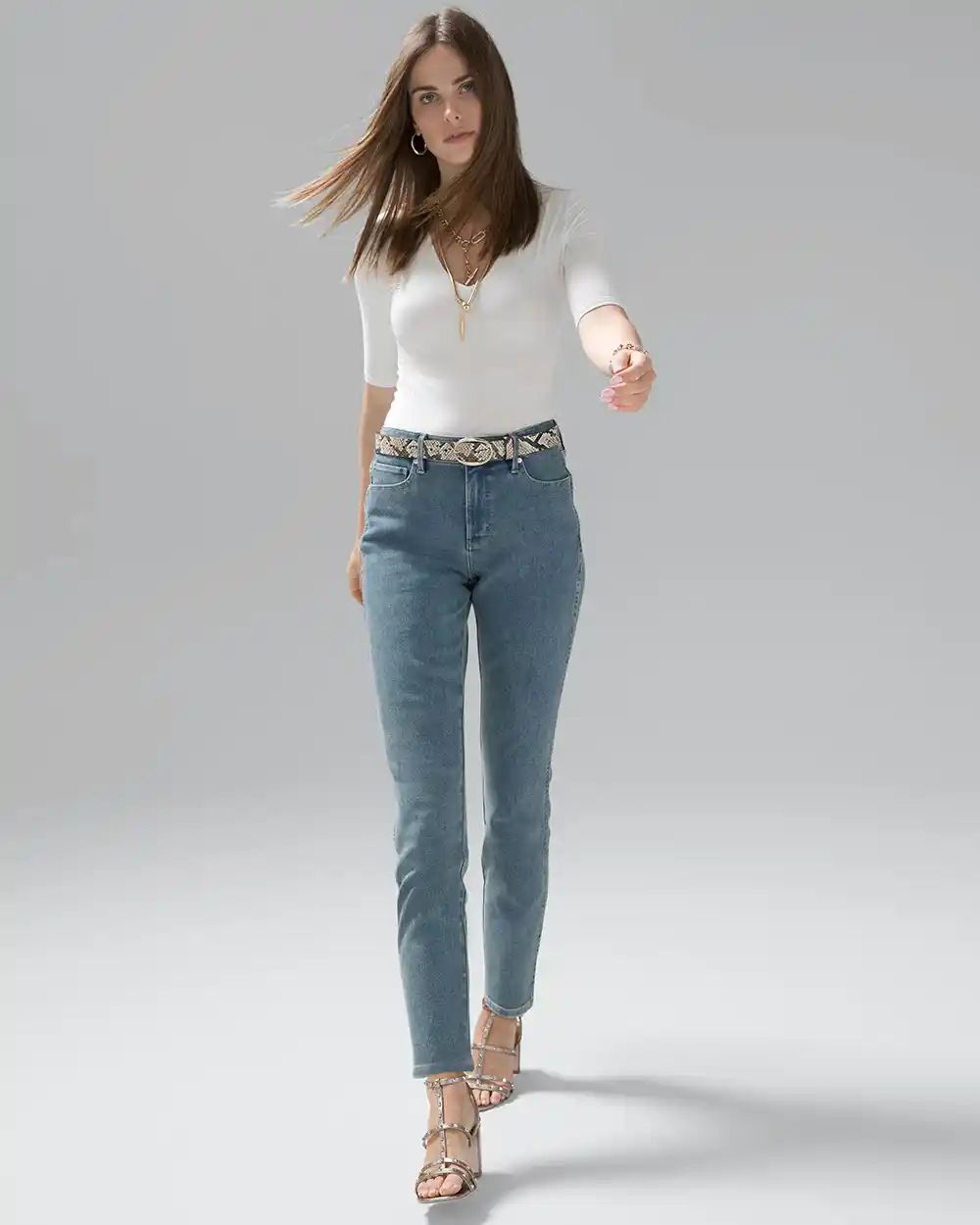 High-Rise Sculpt Straight Jeans | White House Black Market