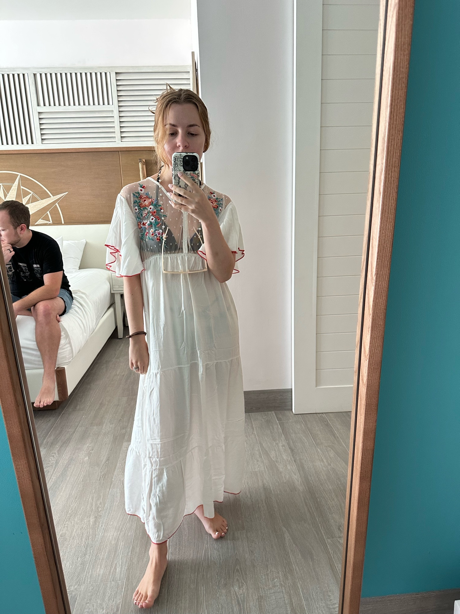 Beach day coverup colorful and floral 

#LTKtravel