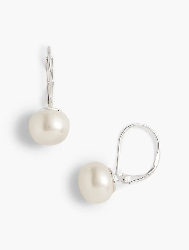 Freshwater Pearl Leverback Earrings | Talbots