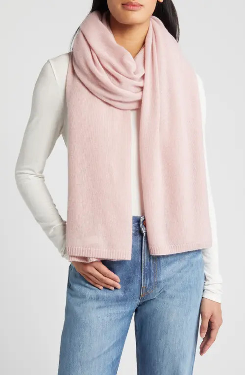 Nordstrom Cashmere Scarf in Pink Puff at Nordstrom | Nordstrom