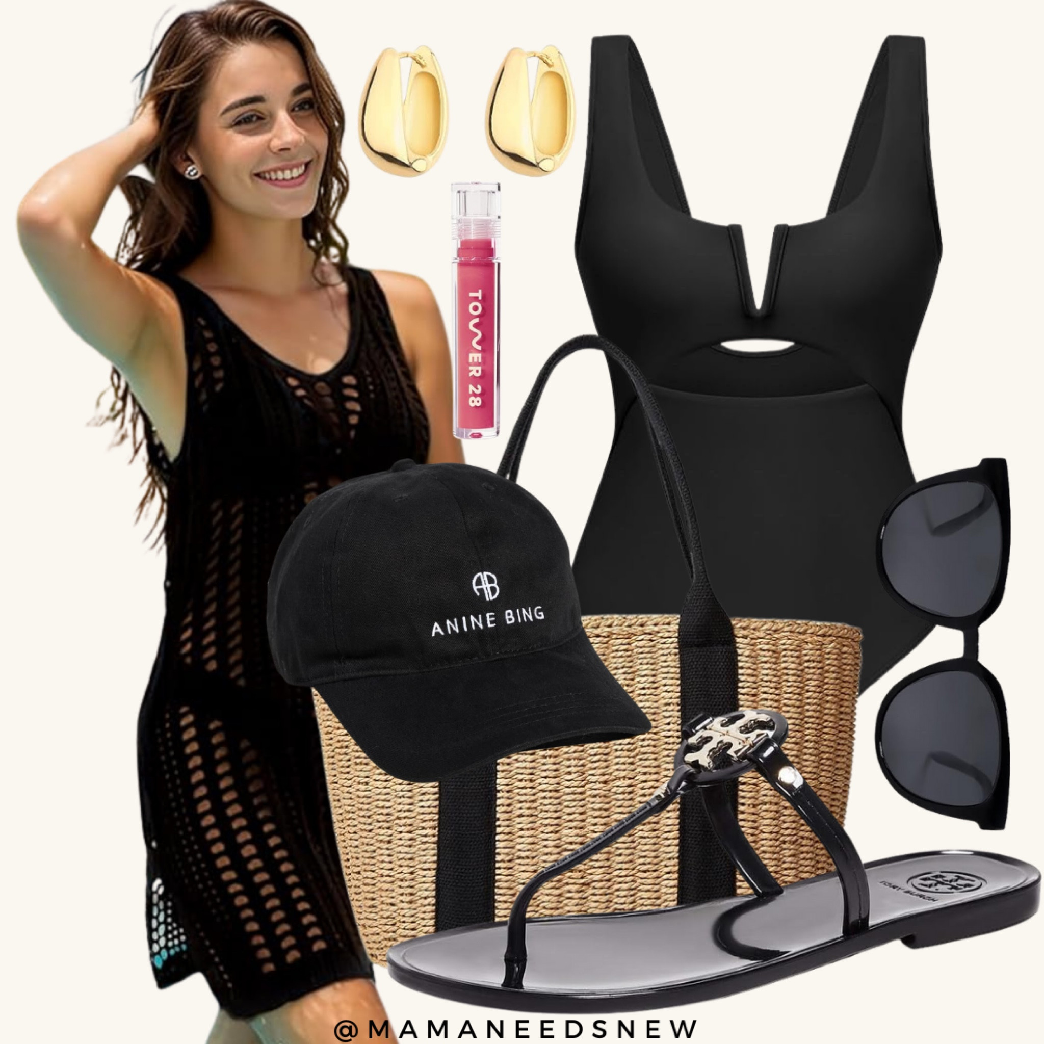 Amazon swim outfit for your next vacation 🖤
Have this cover up & love it!

#LTKSeasonal #LTKSaleAlert #LTKSwim