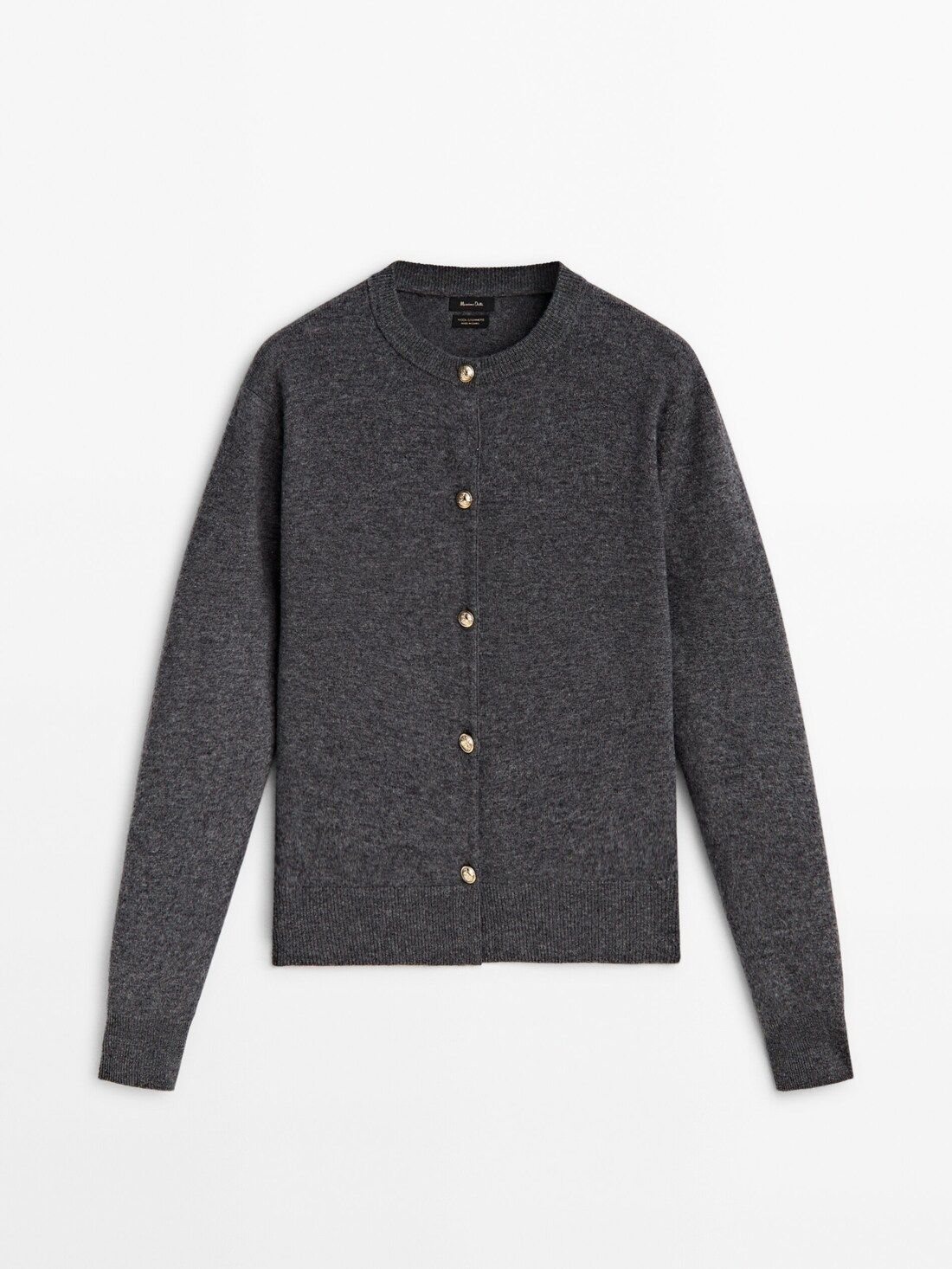 Wool blend cardigan with buttons | Massimo Dutti (US)
