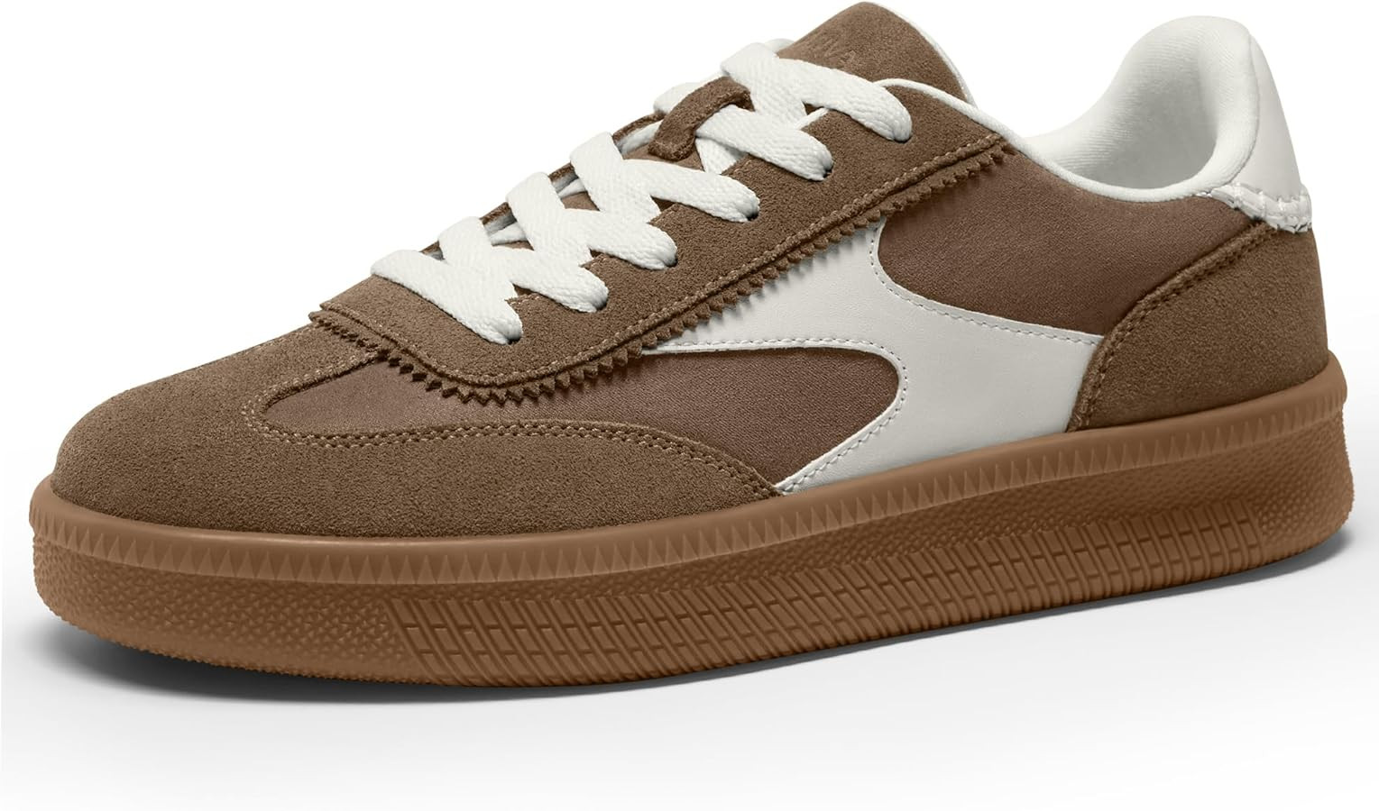 Vilanva Women's Fashion Sneakers Casual Tennis Shoes with Genuine Suede Classic Retro Gum Sole Wa... | Amazon (US)