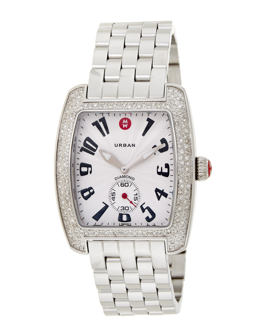 Michele Women's Urban Diamond Watch | Gilt