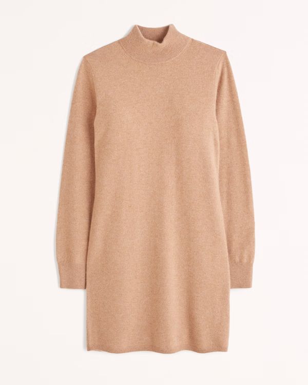 Women's Cashmere-Blend Mockneck Mini Sweater Dress | Women's Dresses & Jumpsuits | Abercrombie.co... | Abercrombie & Fitch (US)