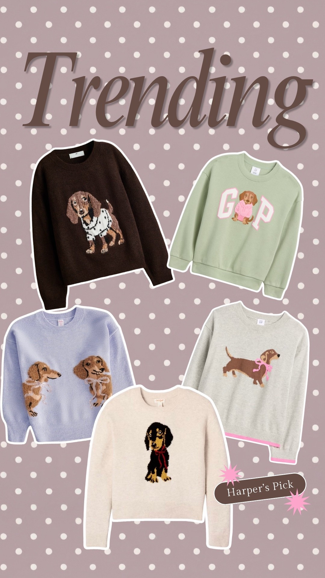 Trending DOG sweaters 🐶🐾🎀 Harper and I are loving these!