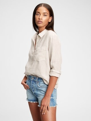 Linen Boyfriend Shirt | Gap® UK | Gap (UK & EU)