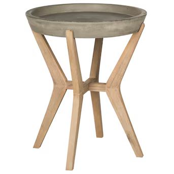 Safavieh Celeste Round Outdoor End Table 18.1-in W x 18.1-in L | Lowe's