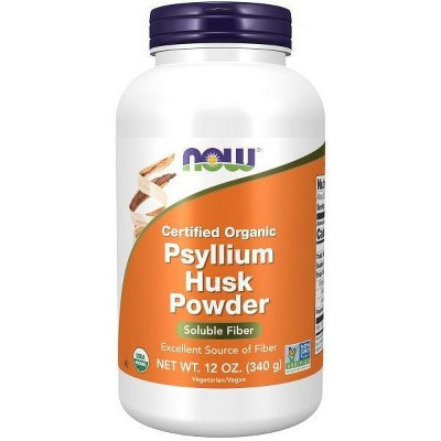 Now Foods Organic Psyllium Husk Powder  -  12 oz Powder | Target