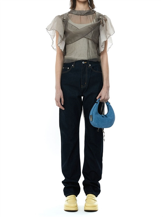 Osoi - Mini tony suede top handle bag - Suede Denim | Luisaviaroma | Luisaviaroma