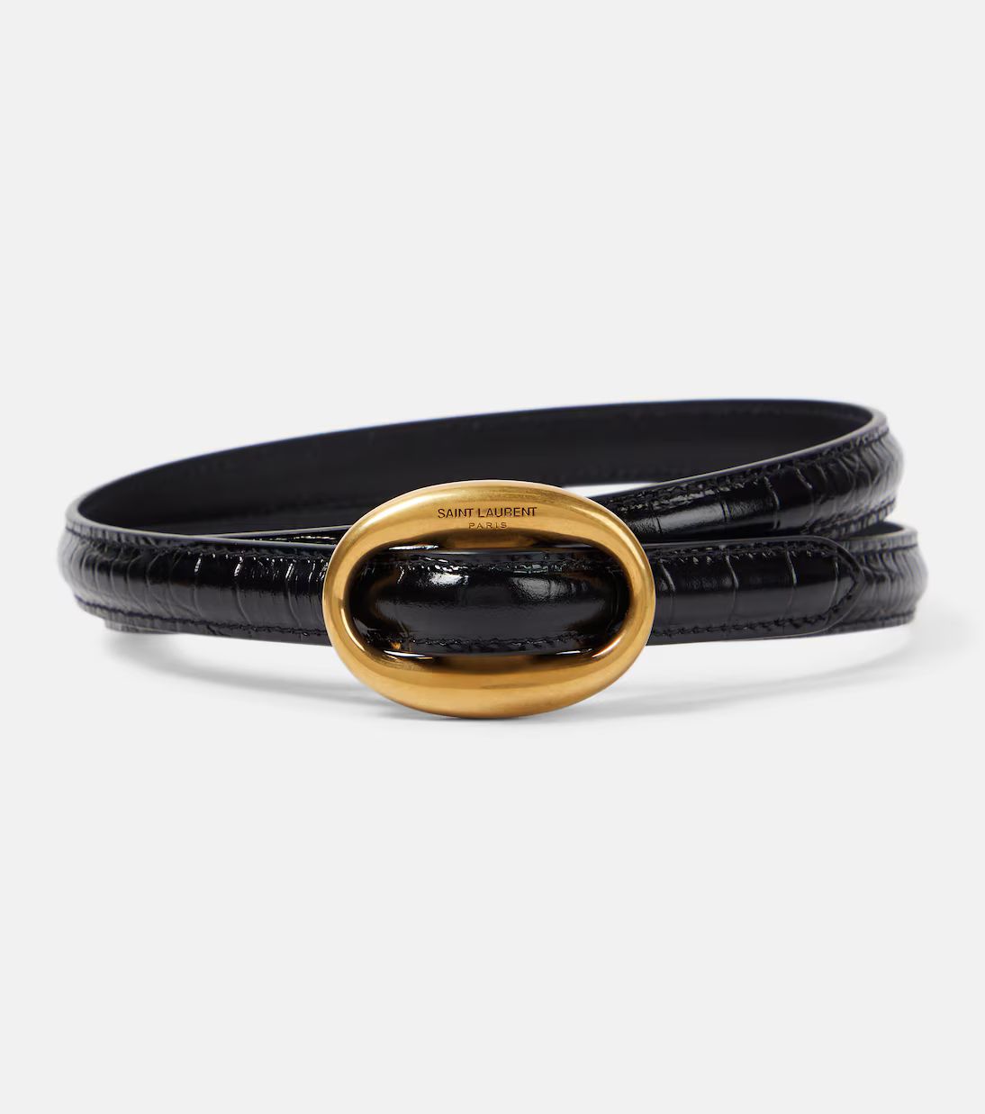 Croc-effect leather belt | Mytheresa (US/CA)