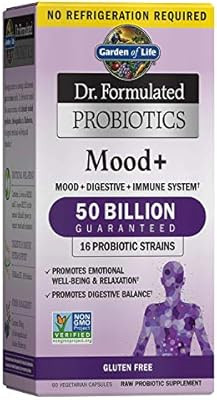 Garden of Life Dr. Formulated Probiotics Mood+ - Acidophilus Probiotic Supplement - Promotes Emot... | Amazon (US)