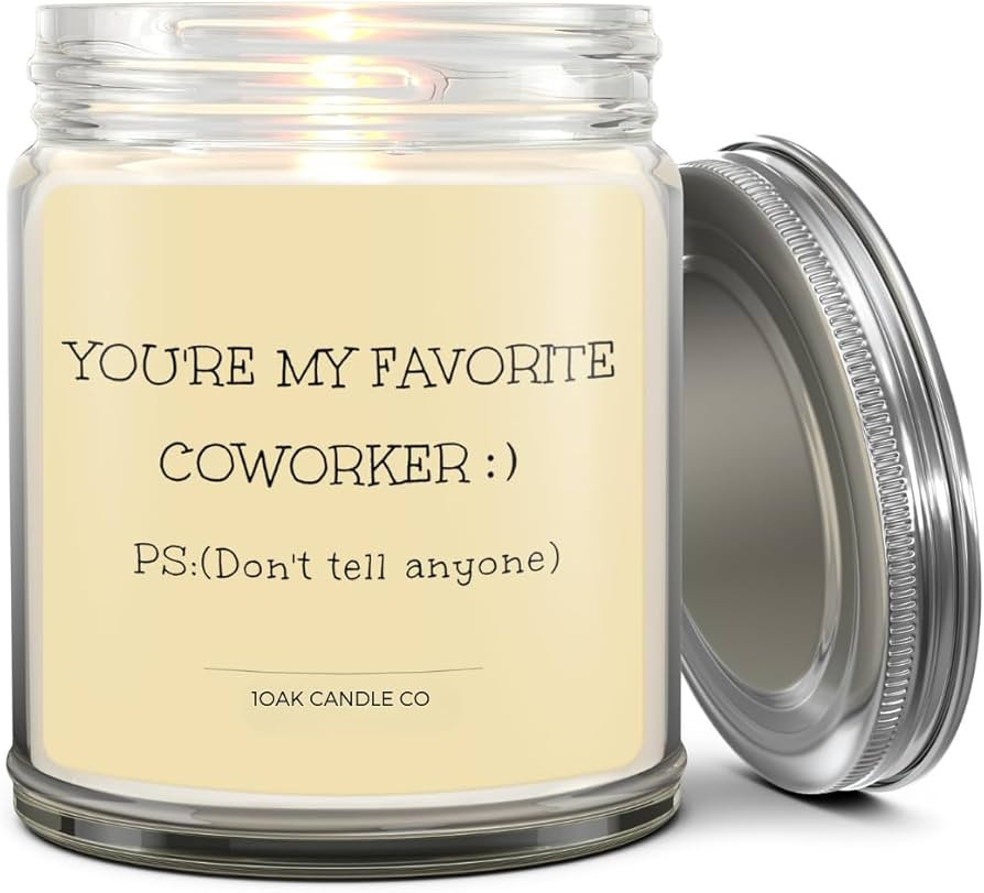 1OAK Vanilla Coworker Candle - Office Gifts for Coworkers - Funny & Farewell Gifts for Women, Men... | Amazon (US)
