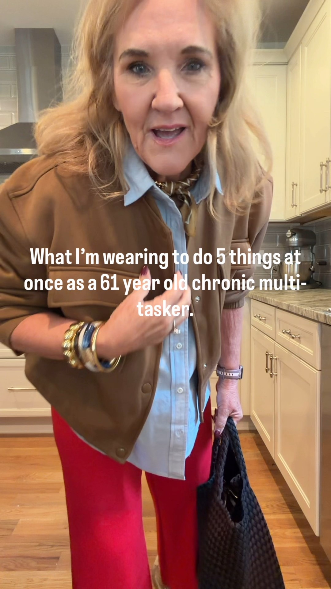 Fleece bomber jacket size medium. It does run, generous but act fast it’s getting very limited.
Oxford blouse with cool details I size down to a small
Red knit, Colette pants size 29 petite
Suede sneakers are on sale grab these when you can. They’re true to size.
I’ll link both my bags, the tote and the Crossbody
25% off my bracelets code NANETTE25

Red pants wide leg pants, casual fall outfit

#LTKOver40 #LTKSaleAlert #LTKSeasonal