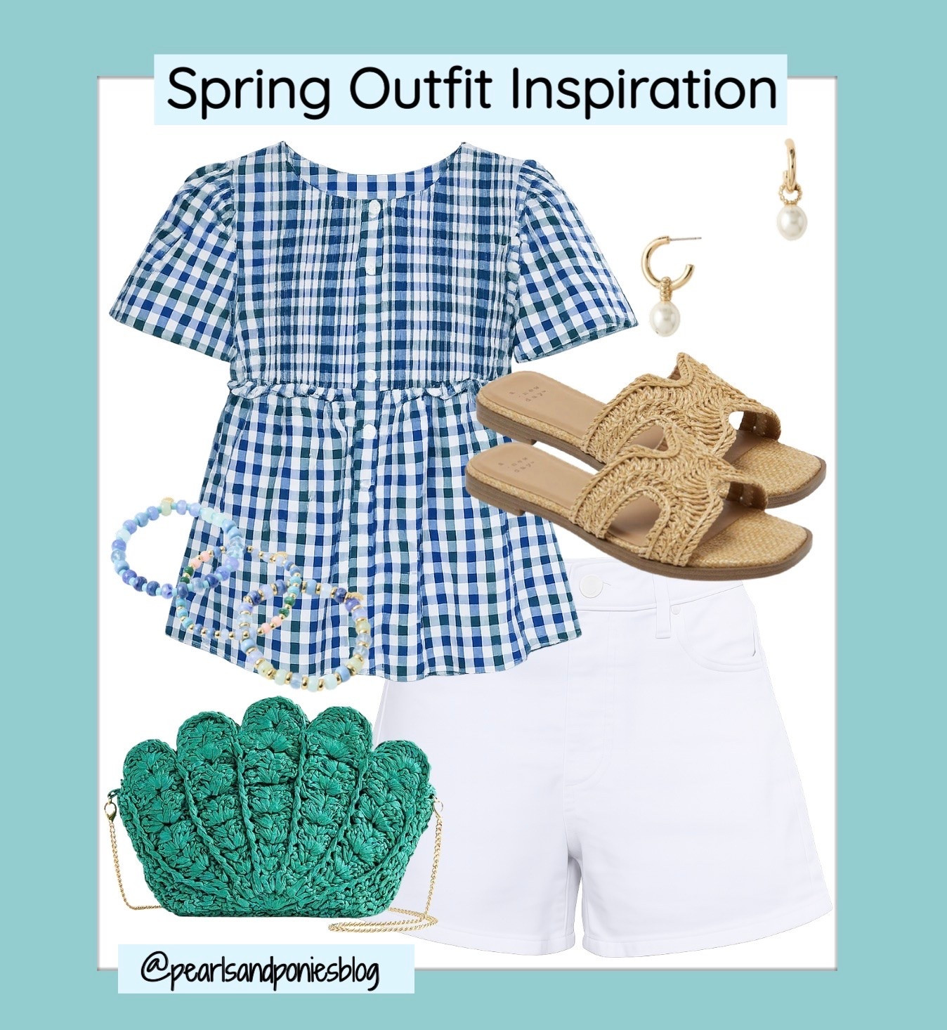 Spring outfit - love this Avara new arrival gingham top!

#LTKOver40 #LTKootd