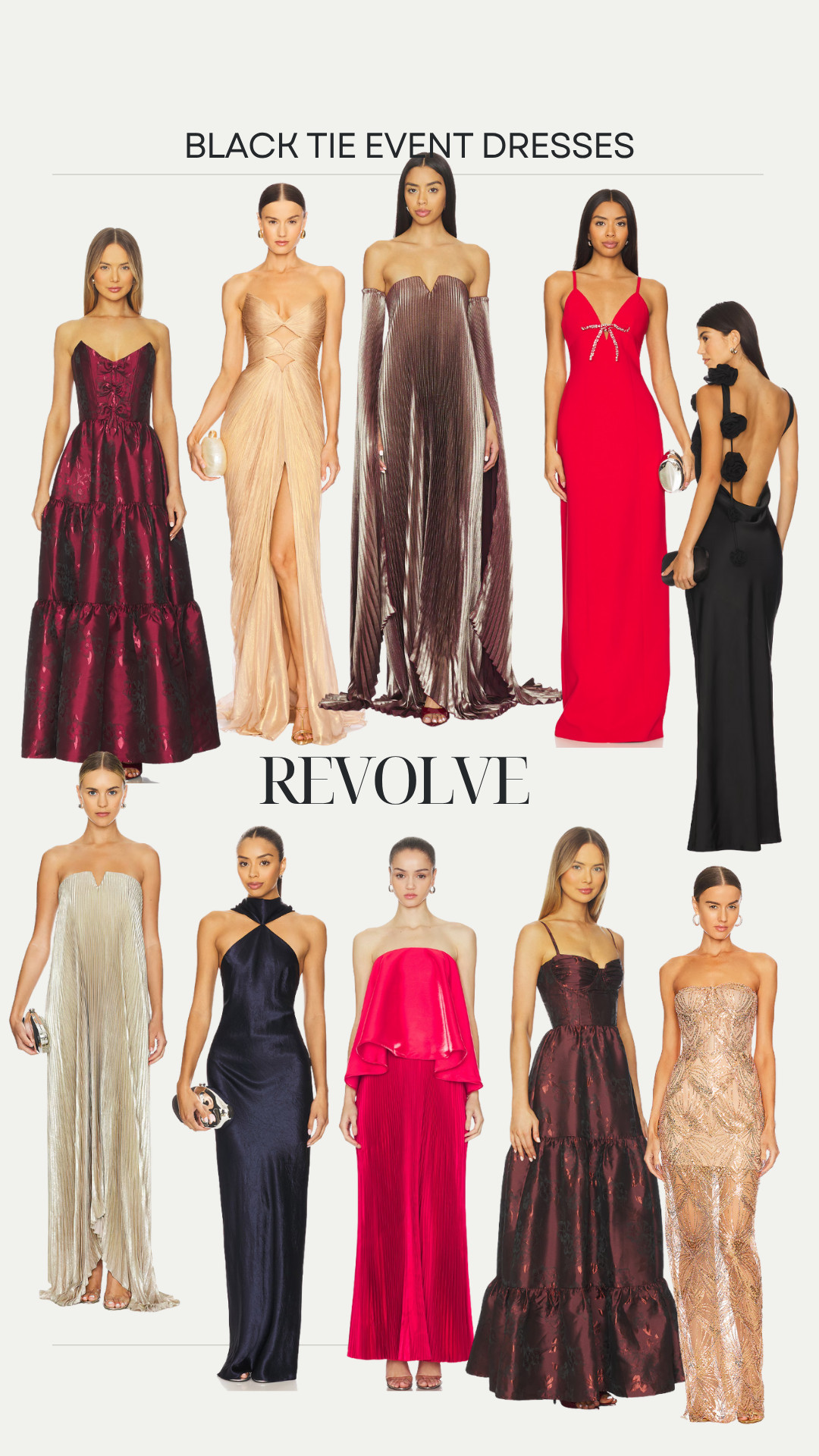 Black tie event season. Here are my favorite dresses from Revolve 

 #LTKCyberWeek #LTKHoliday #LTKgrwm