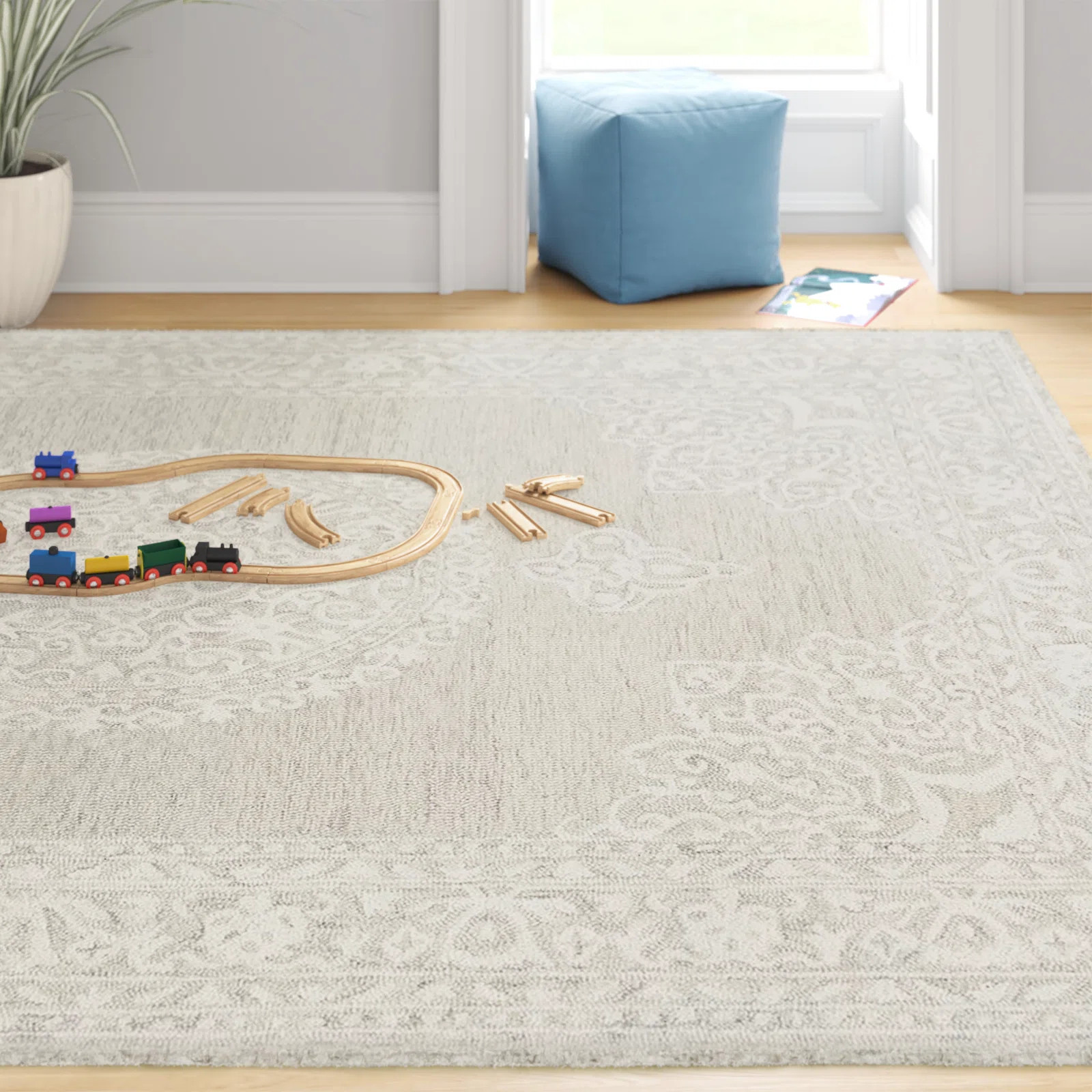 Mellinger Bohemian Hand-Tufted Wool Beige, Taupe, Cream Area Rug | Wayfair North America