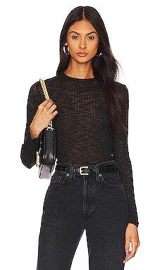 Free People Aura Layering Top in Black from Revolve.com | Revolve Clothing (Global)