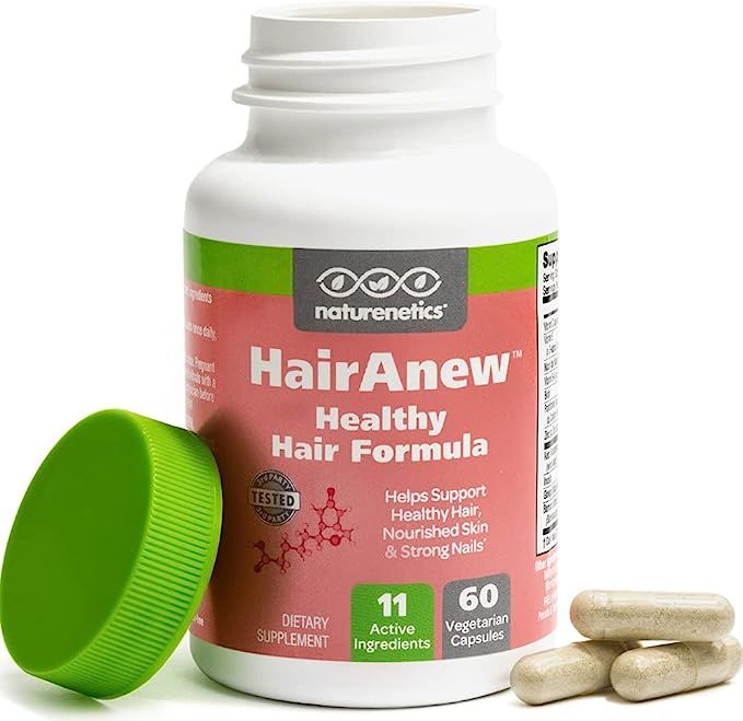 naturenetics HairAnew Hair Growth Vitamins for Thicker Stronger Hair| Works for Women Men | All H... | Amazon (US)