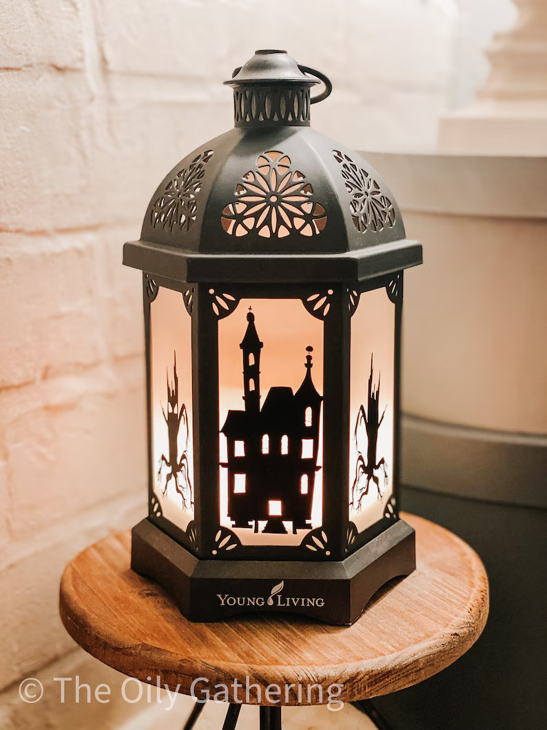 Lantern Haunted House Silhouette, set of 3 figures ~ Vinyl Decal | Etsy (US)