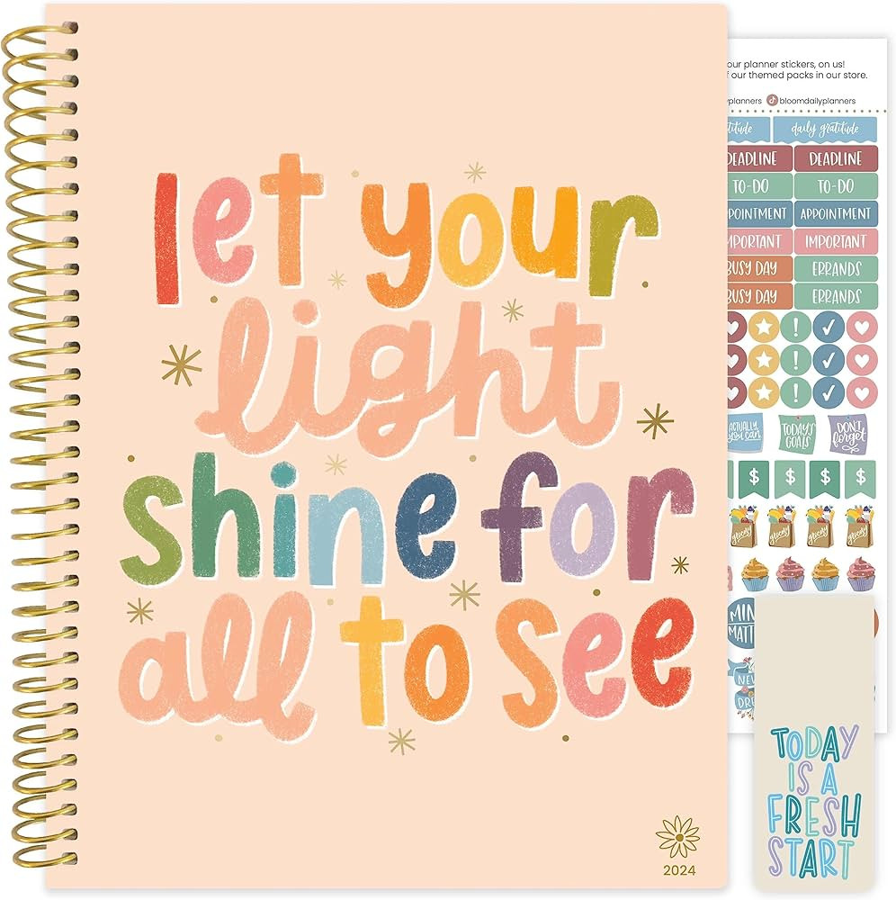 bloom daily planners 2024 (8.5" x 11") Calendar Year Day Planner (January 2024 - December 2024) -... | Amazon (US)