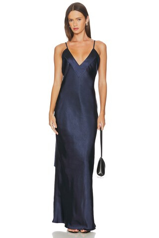 SNDYS Spain Maxi Dress in Navy. - size L | Revolve Clothing (Global)