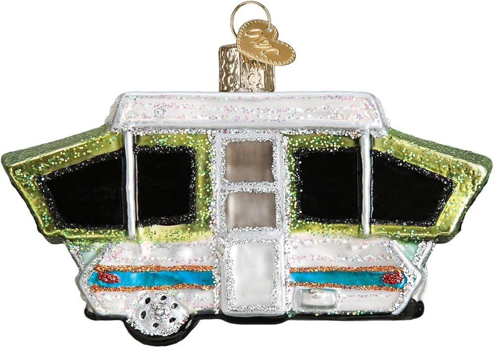 Old World Christmas Glass Blown Ornament Tent Camper (46068) | Amazon (US)