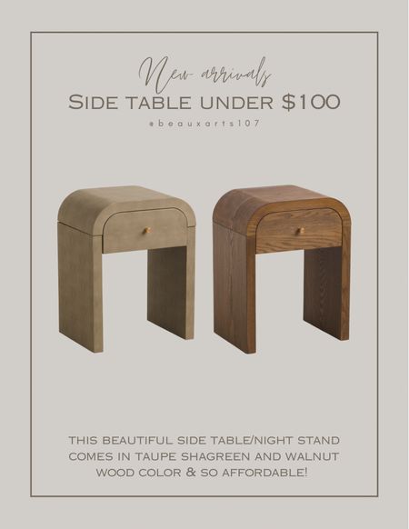 This gorgeous modern designer look shagreen and wood side table/night stand is steal for under $100!

#LTKsalealert #LTKfindsunder100 #LTKhome
