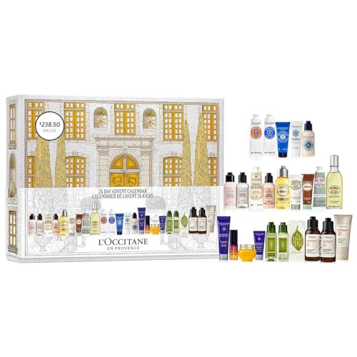 L'OCCITANE Advent Calendar, 24-Piece Luxury Beauty Countdown Holiday Gift Set Including Daily Skincare, Hair, Body & Fragrance, Travel Size Minis | Amazon (US)