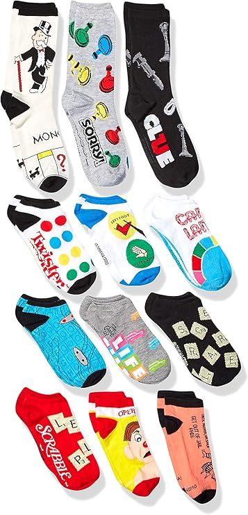 Hasbro Board Games Unisex 12 Days Of Socks Advent Box | Amazon (US)