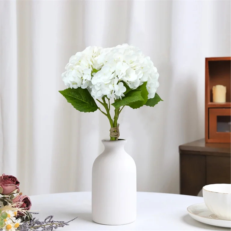 Faux Hydrangea Bundle, White, 19", by My Texas House | Walmart (US)